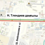 Астанада Тілендиев даңғылының бір бөлігі уақытша жабылады
