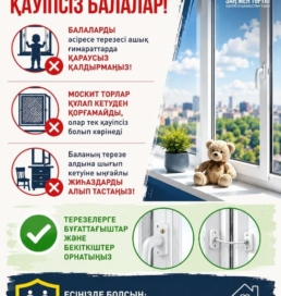 Терезеден құлау қаупі: елордалық дәрігер ата-аналарды сақтыққа шақырды