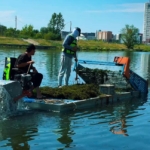 Астанада Есіл өзенін тазарту жұмыстары жалғасуда
