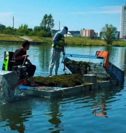 Астанада Есіл өзенін тазарту жұмыстары жалғасуда