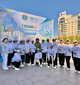 Елордада 100-ге жуық қария белсенді ұзақ өмір флешмобына қатысты